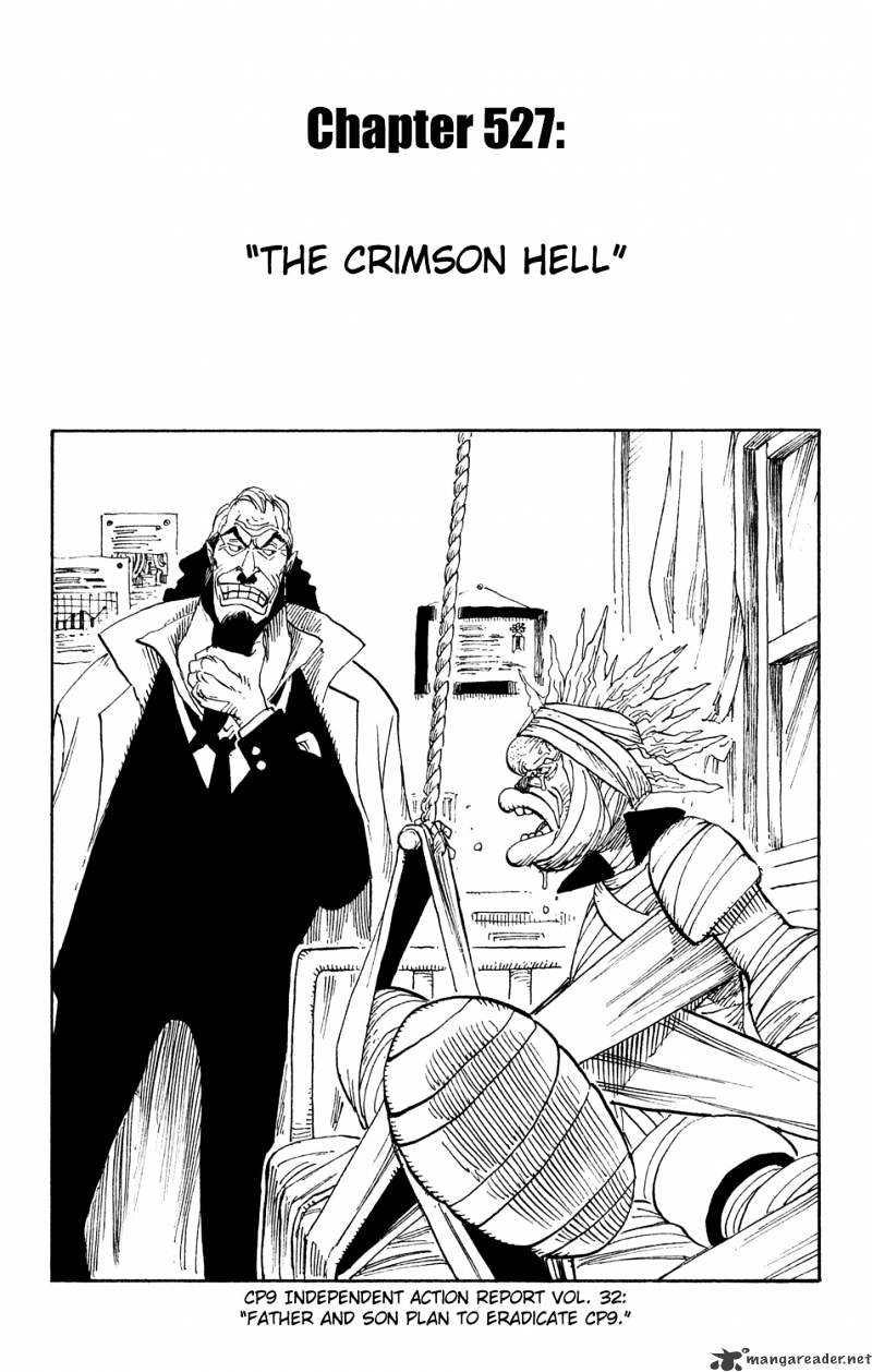 One Piece, Chapter 527 - Crimson Hell image 01
