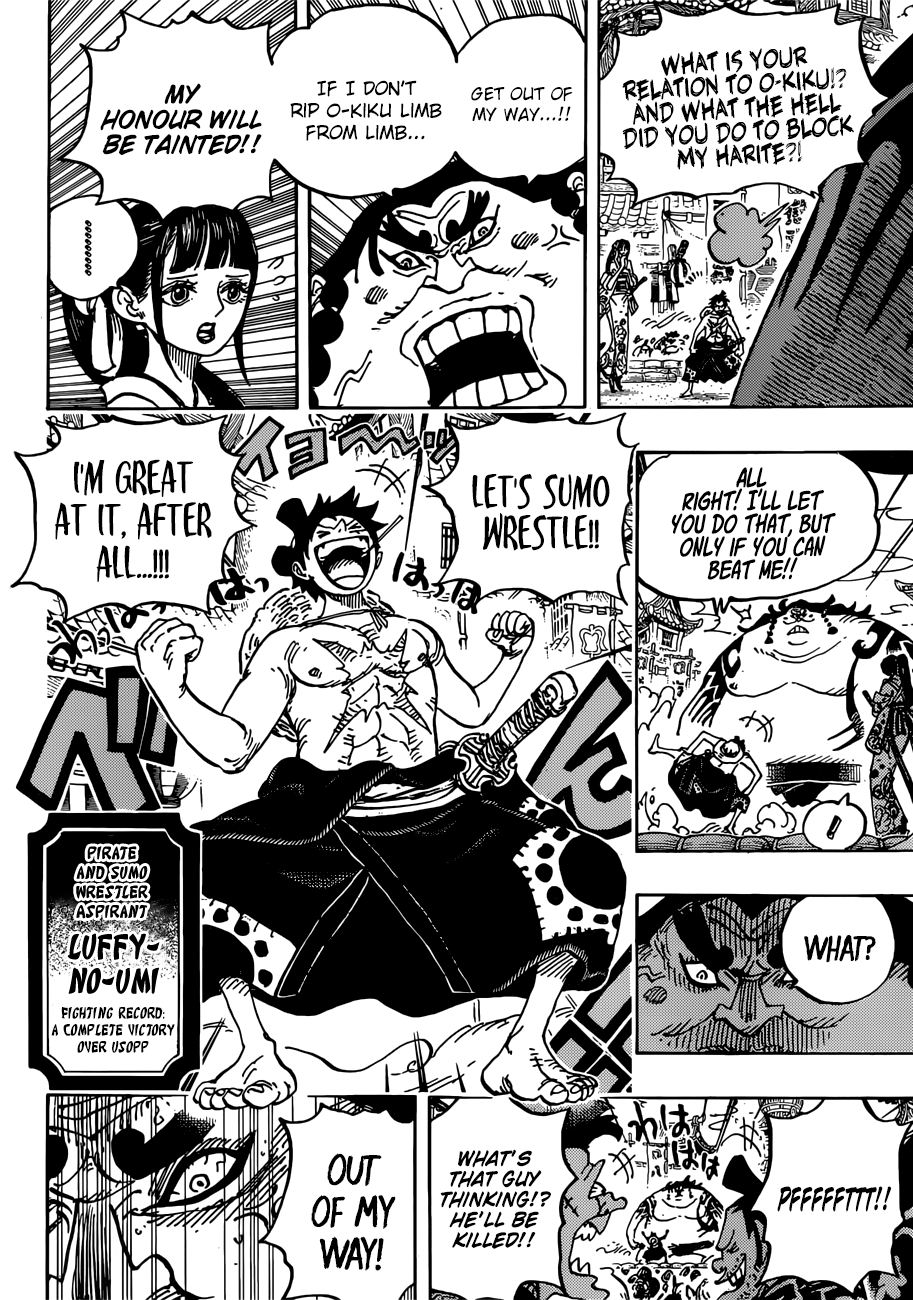 One Piece, Chapter 916 - A Great Sumo Match in The Wano Country image 09