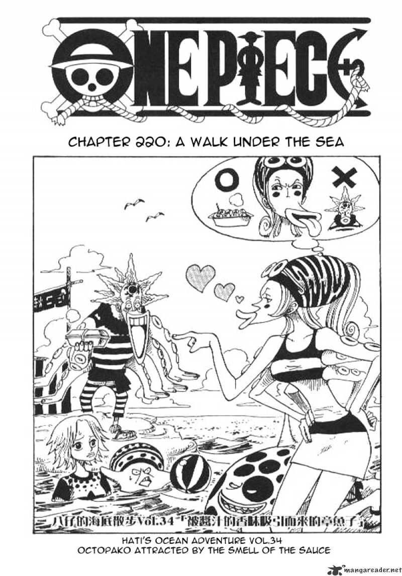 One Piece, Chapter 220 - A Walk Under The Sea image 01
