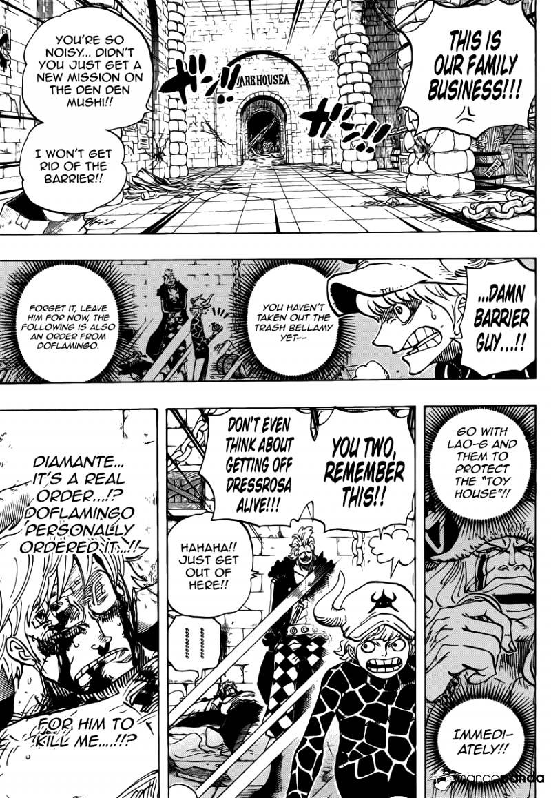 One Piece, Chapter 731 - Dressrosa Operation SOP image 03