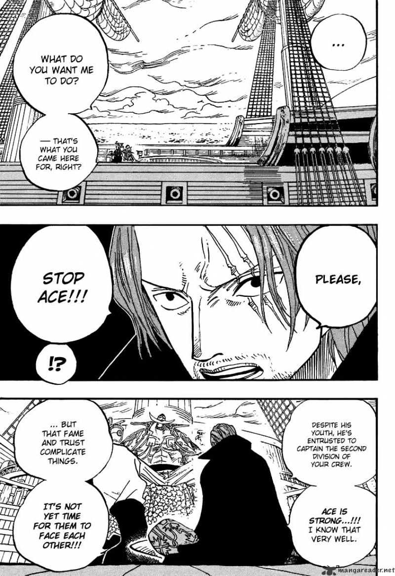 One Piece, Chapter 434 - Whitebeard And Redhaired image 12