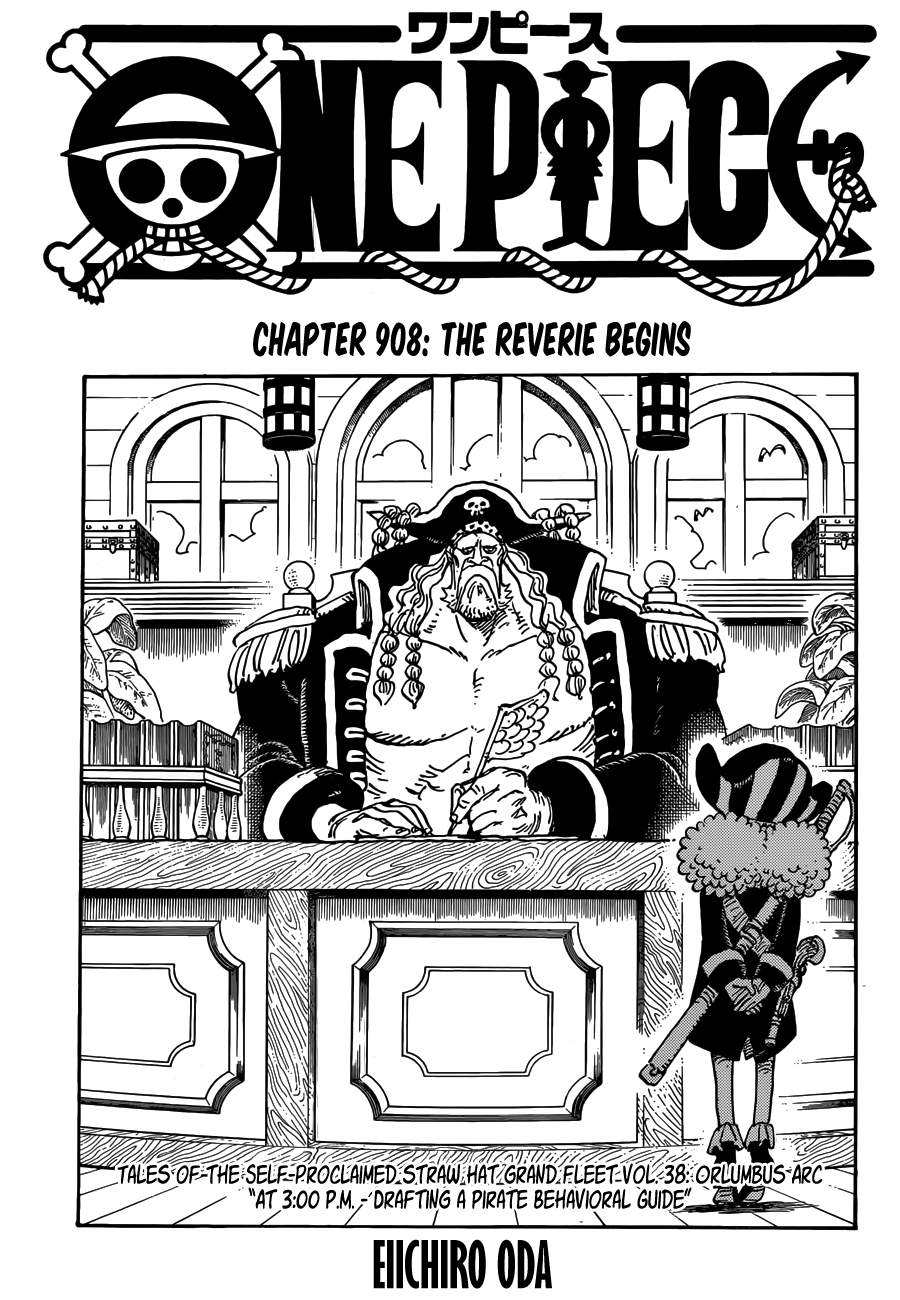 One Piece, Chapter 908 - The Reverie Begins image 01