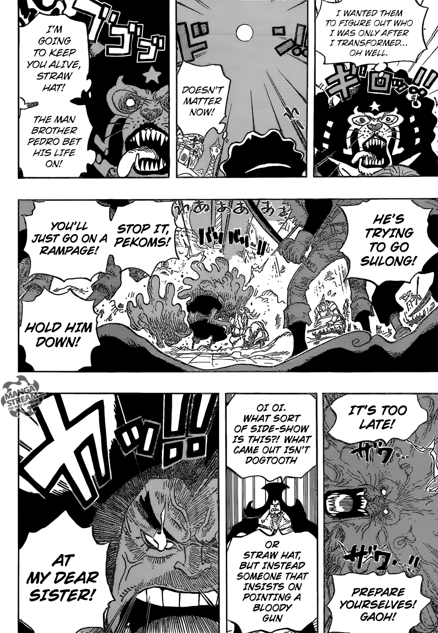 One Piece, Chapter 897 - Pekoms