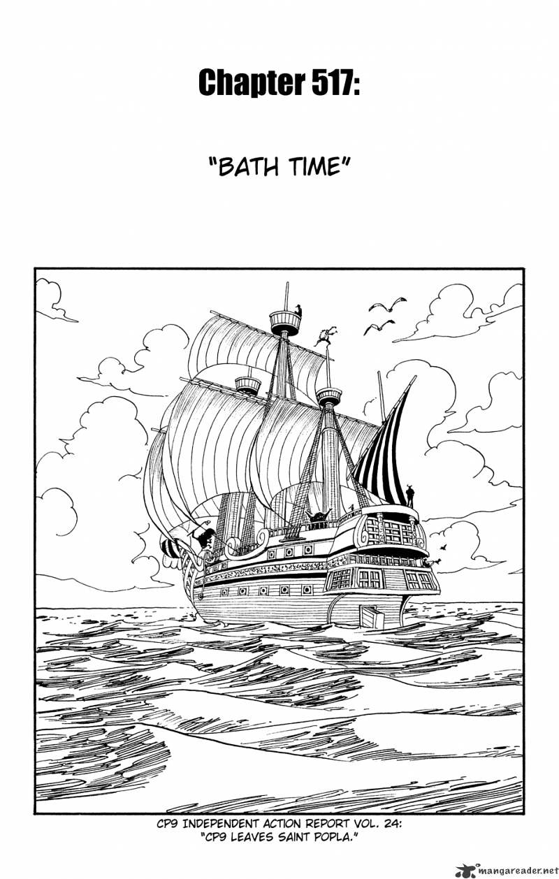 One Piece, Chapter 517 - Bath Time image 01