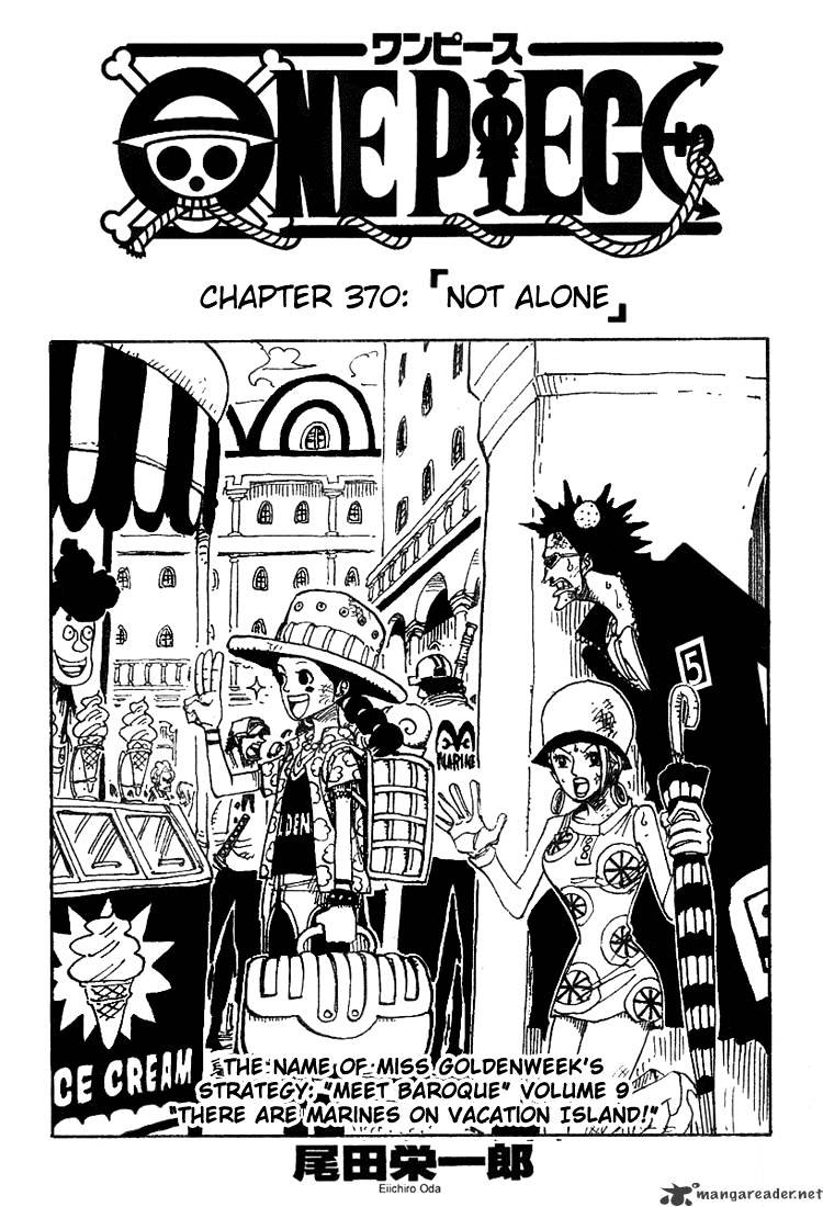 One Piece, Chapter 370 - Not Alone image 01