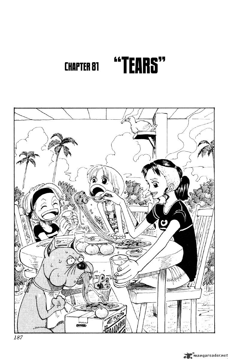 One Piece, Chapter 81 - Tears image 01