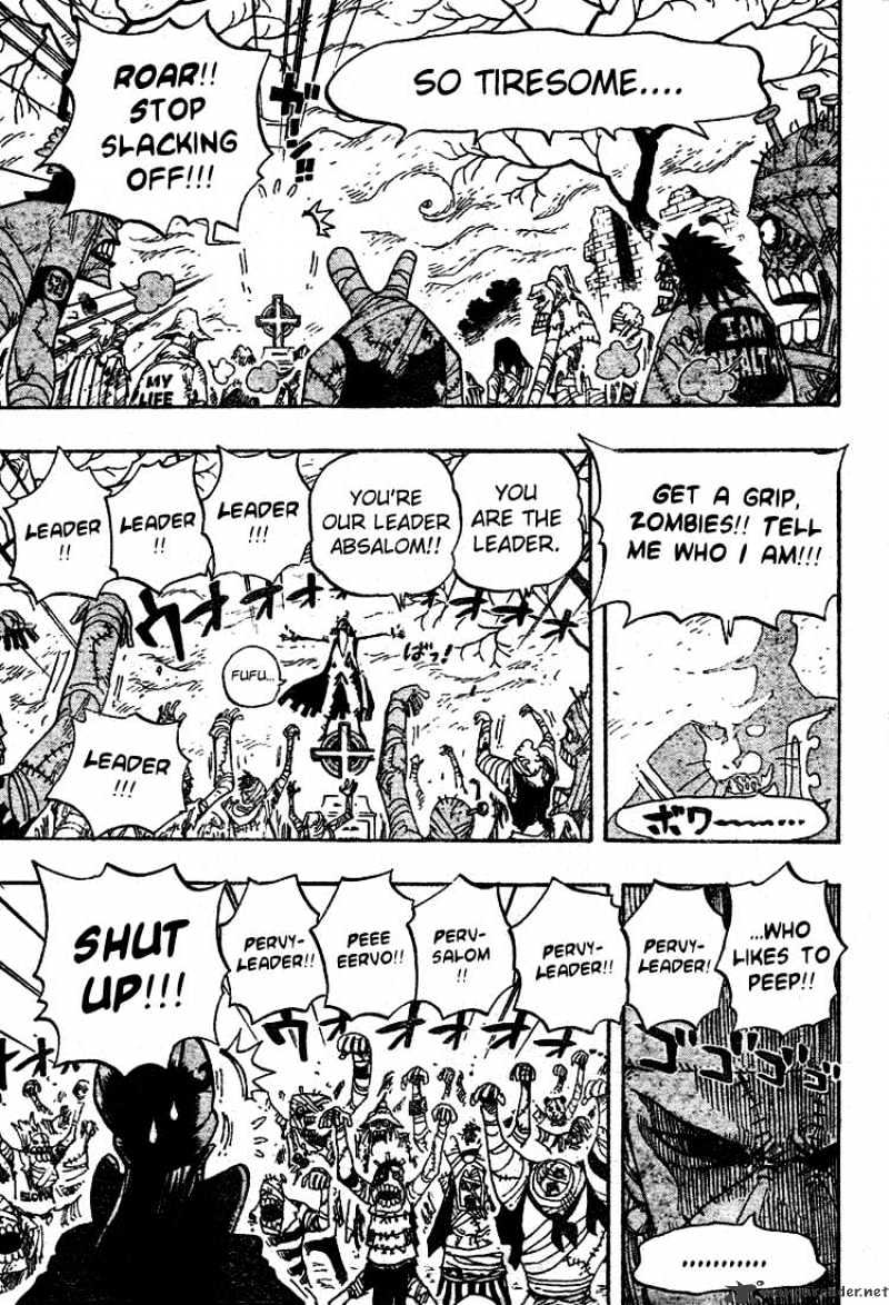 One Piece, Chapter 449 - The Mysterious Four Of Thriller Bark image 10