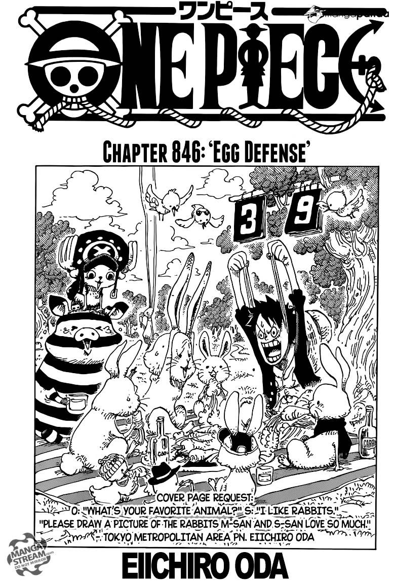 One Piece, Chapter 846 - Egg Defense image 01
