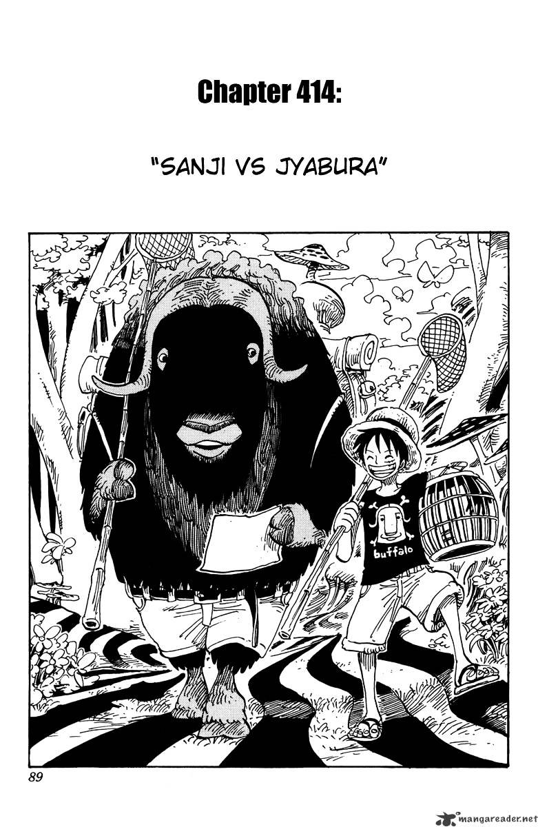 One Piece, Chapter 414 - Sanji Vs Jabura image 01
