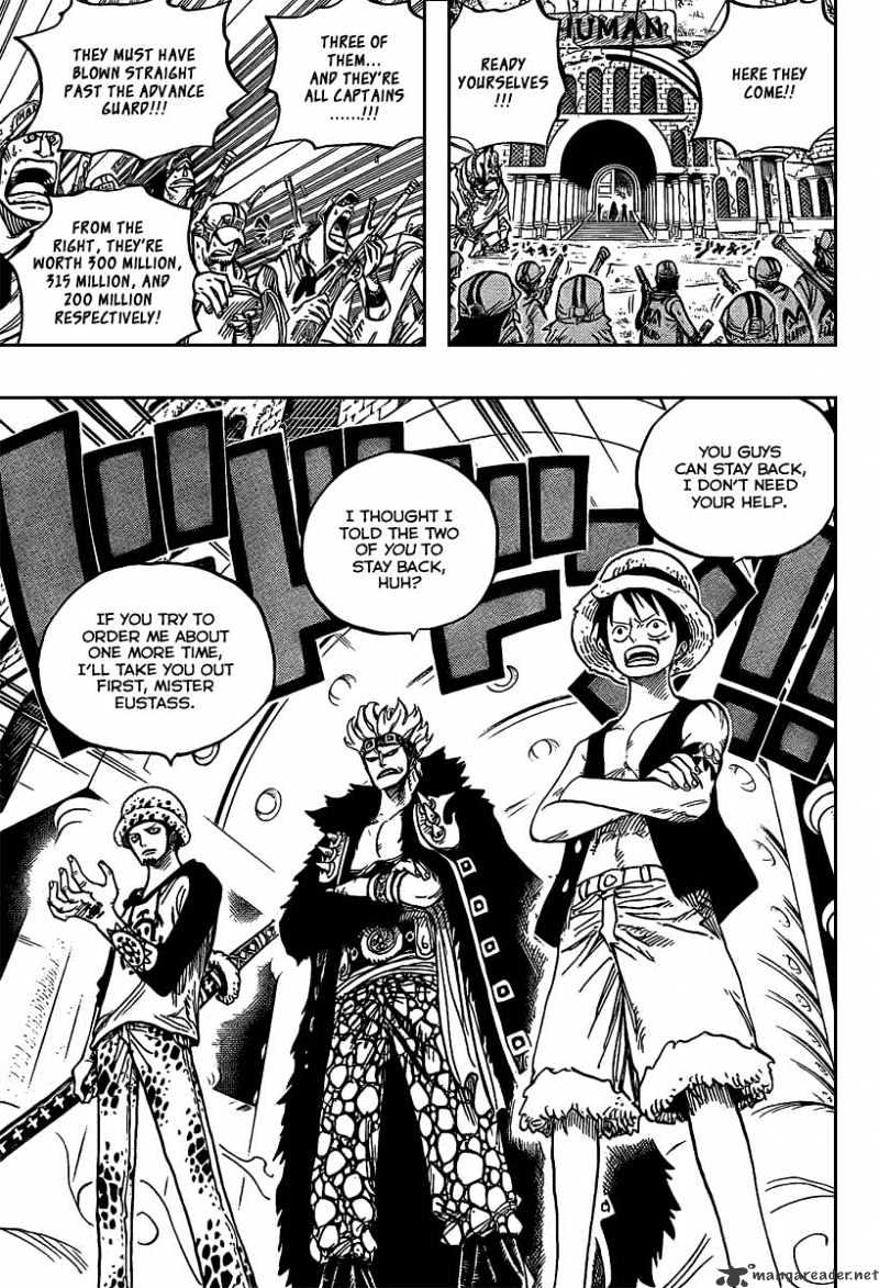 One Piece, Chapter 504 - Pirate Front Line on the Move!! image 15