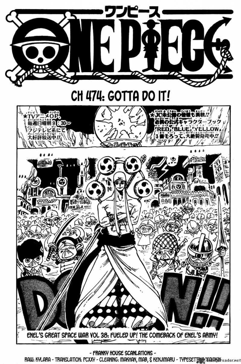 One Piece, Chapter 474 - Just Gotta Do This!!! image 01