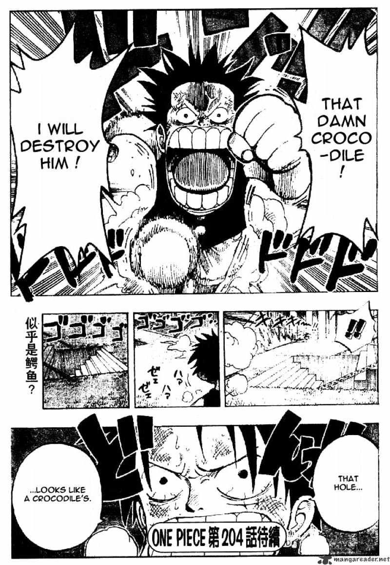 One Piece, Chapter 203 - Like a Crocodile