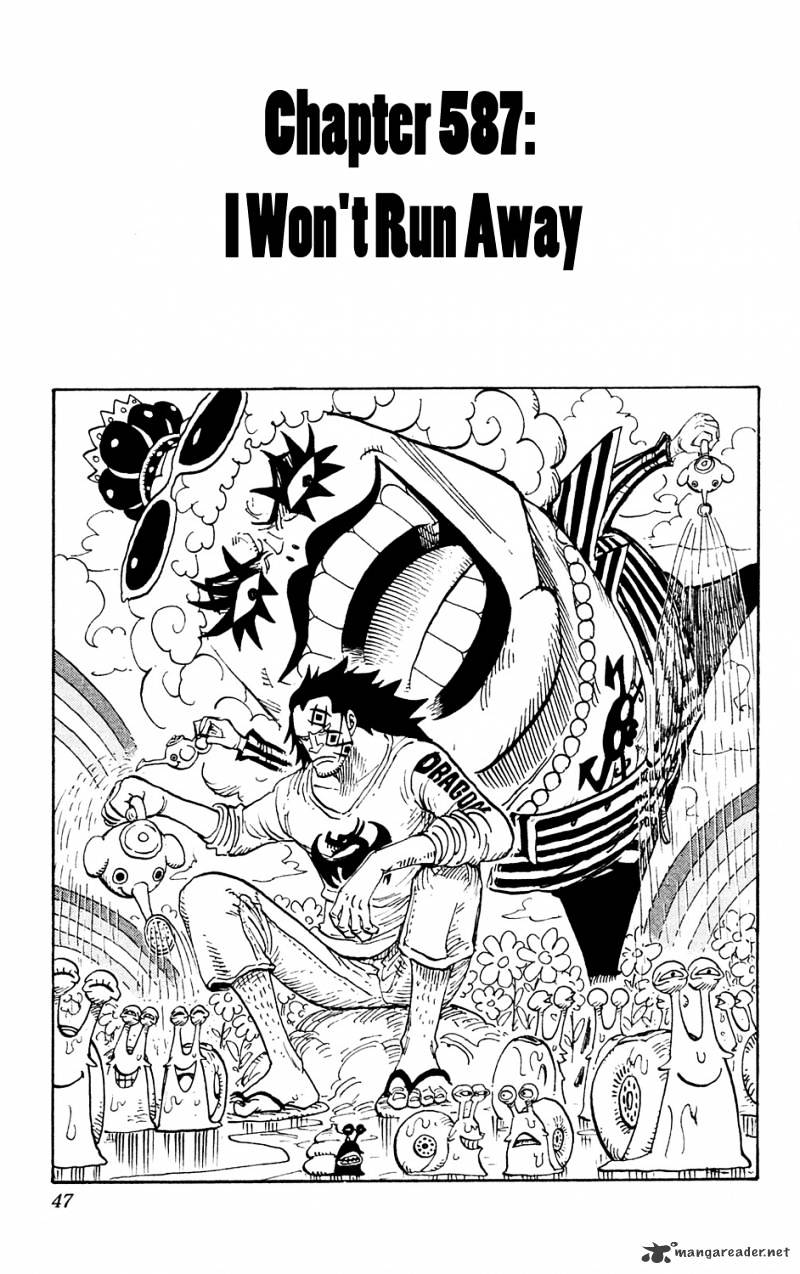 One Piece, Chapter 587 - I Will Not Run image 01