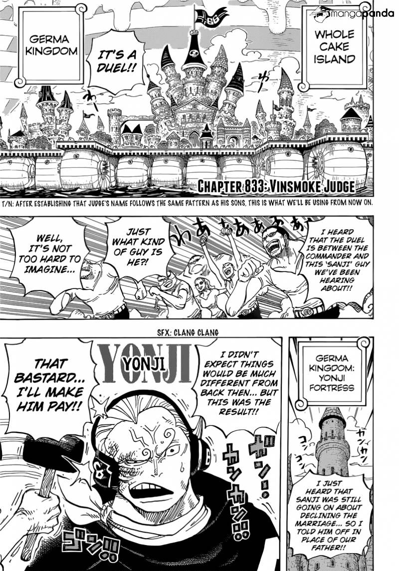 One Piece, Chapter 833 - Vinsmoke Judge image 06