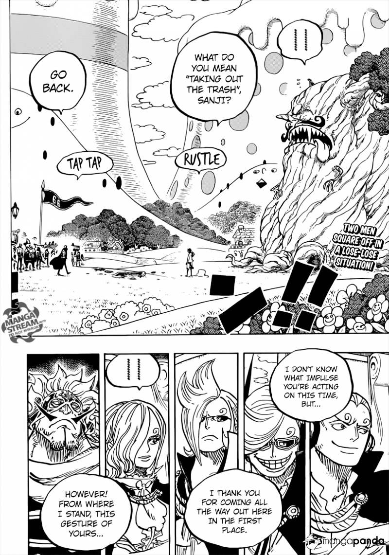 One Piece, Chapter 844 - Luffy vs. Sanji image 04