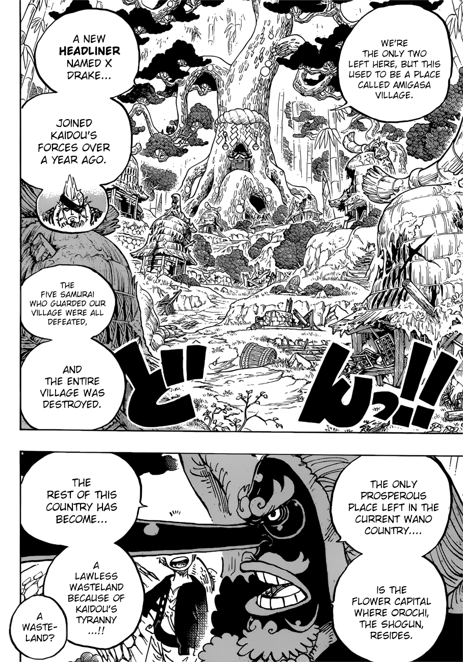 One Piece, Chapter 912 - Amigasa Village image 06