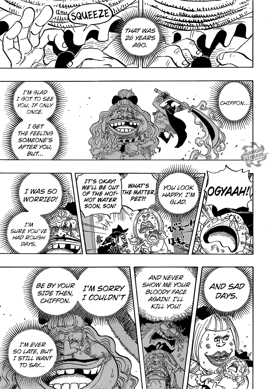 One Piece, Chapter 887 - Somewhere, Someone is Wishing for Your Happiness image 14