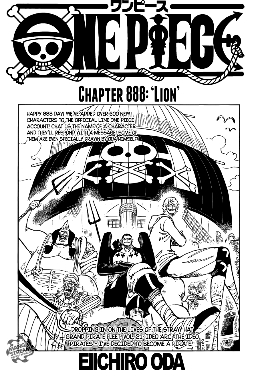 One Piece, Chapter 888 - Lion image 01