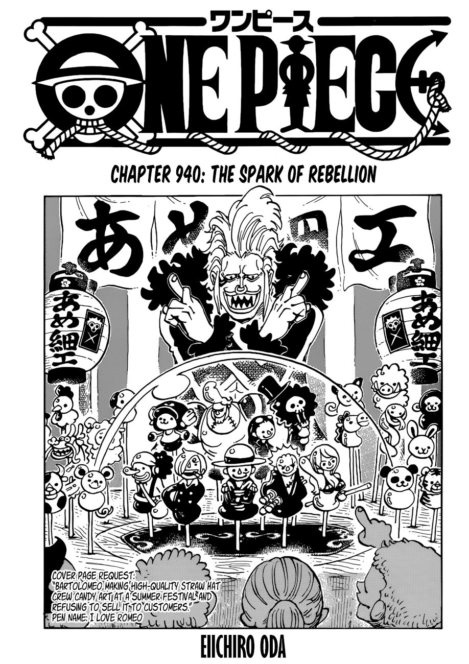 One Piece, Chapter 940 - The Spark of Rebellion image 01