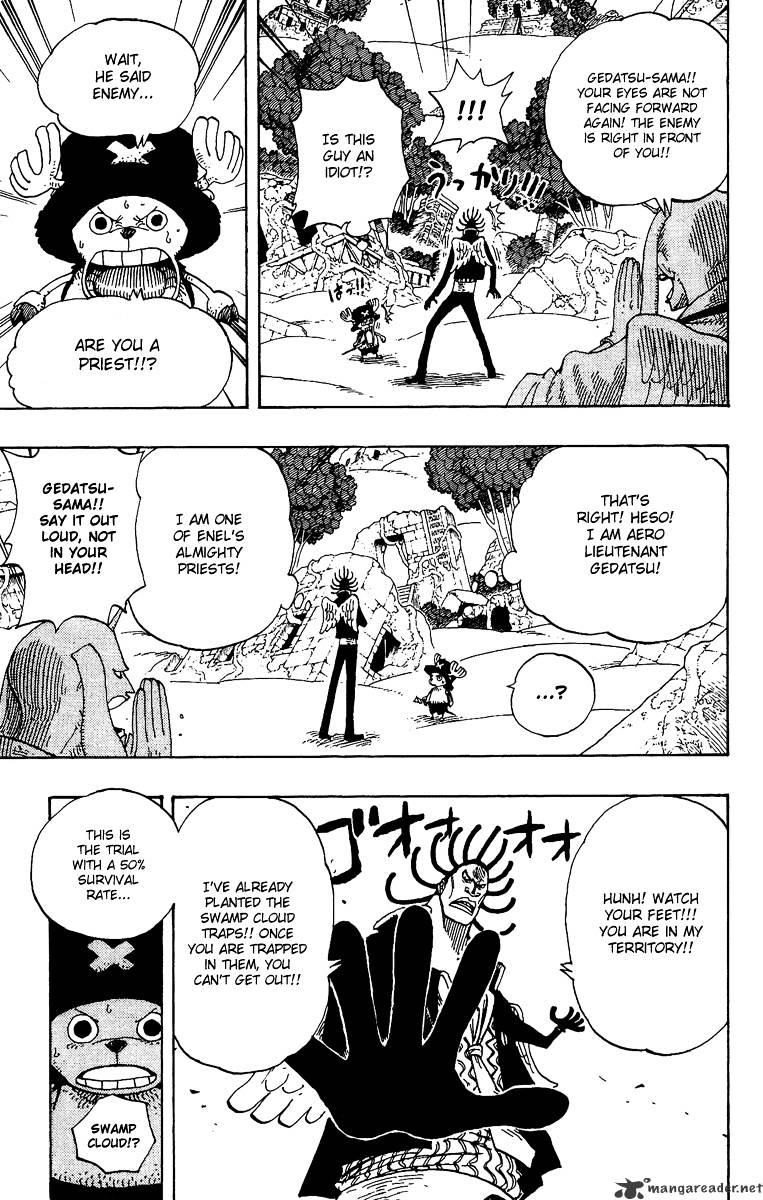One Piece, Chapter 262 - Chopper The Pirate Vs Priest Gedatsu image 03