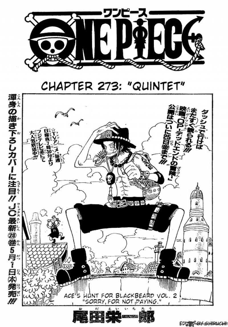 One Piece, Chapter 273 - Quintet image 01