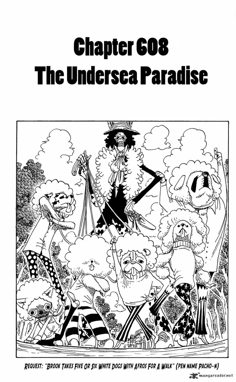 One Piece, Chapter 608 - Paradise Under the Sea image 01