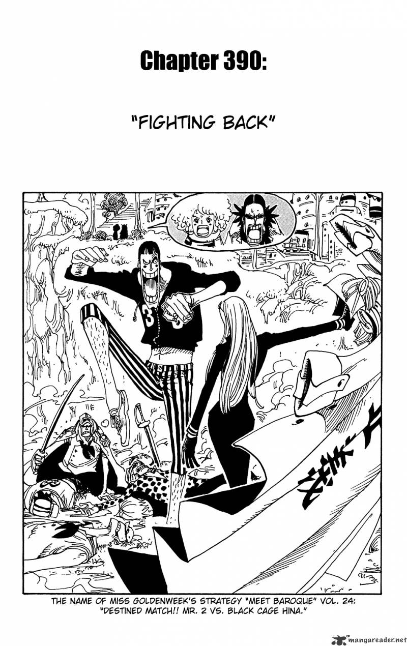 One Piece, Chapter 390 - Fighting Back image 01