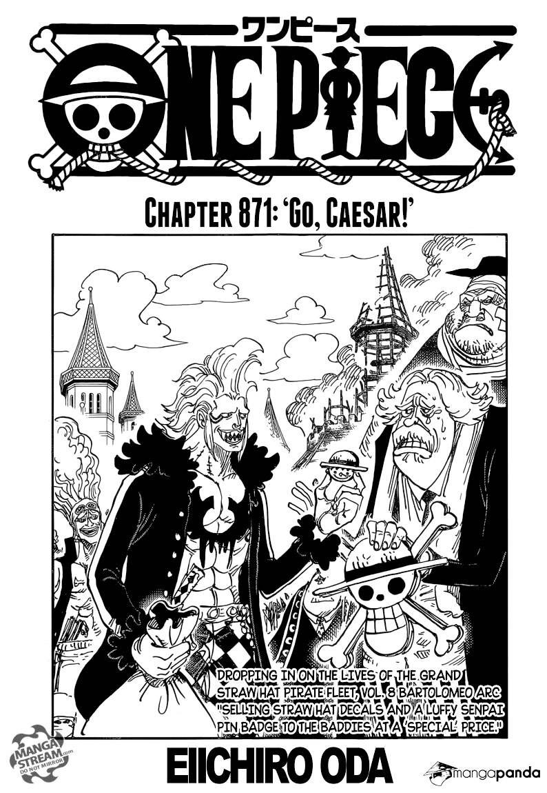 One Piece, Chapter 871 - Go, Caesar! image 01