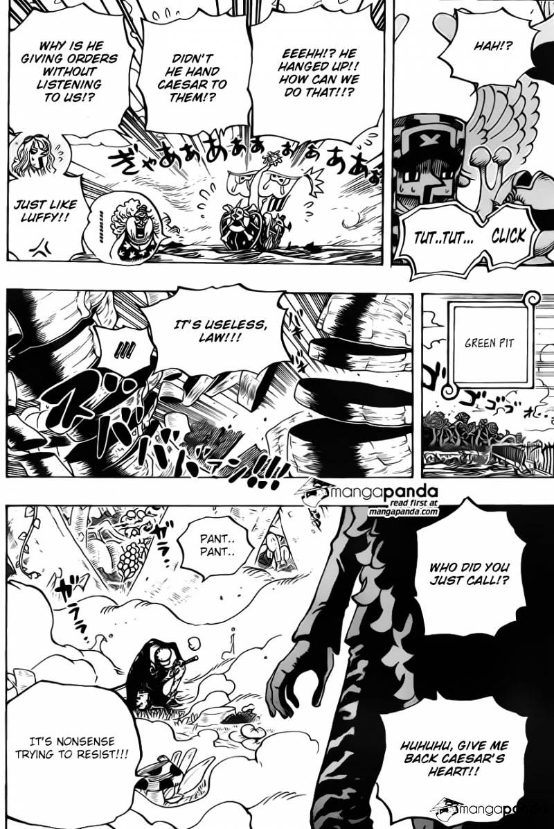 One Piece, Chapter 718 - The Riku kingdom army of the flower garden image 16