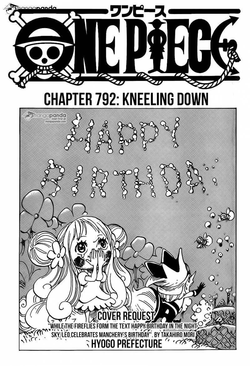One Piece, Chapter 792 - Kneeling down image 01