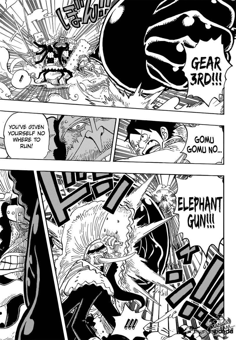 One Piece, Chapter 837 - Luffy vs Commander Cracker image 05