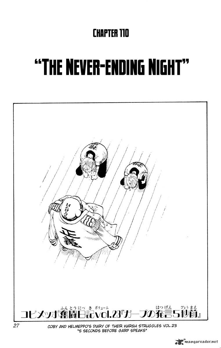 One Piece, Chapter 110 - Never-ending Night image 01