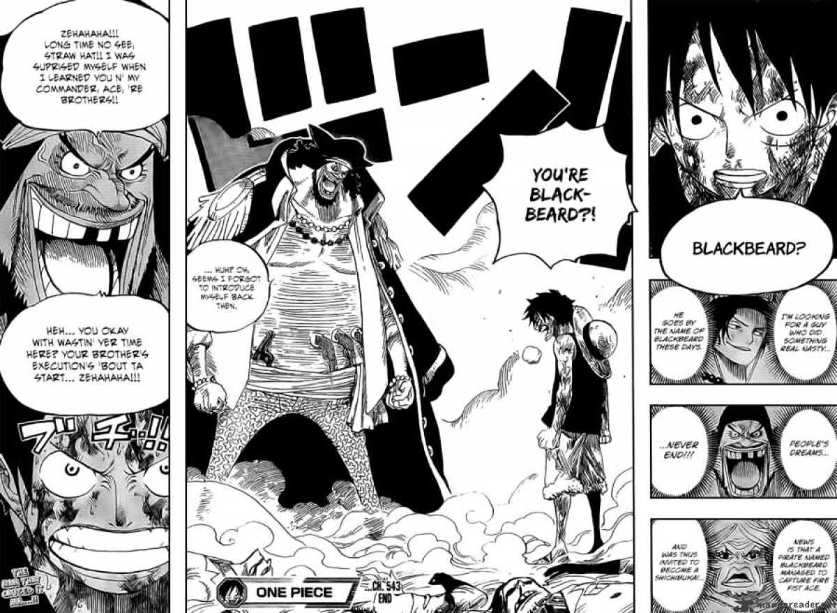 One Piece, Chapter 543 - Strawhat and Blackbeard image 14
