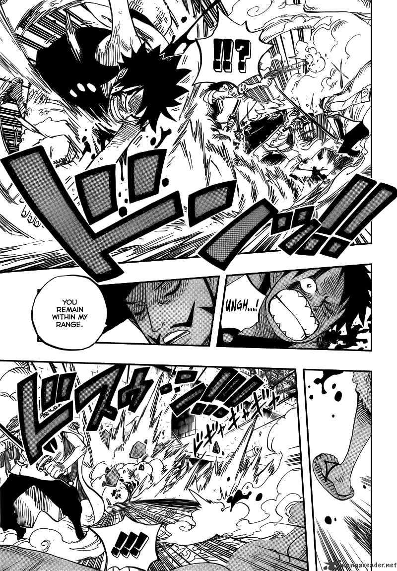 One Piece, Chapter 561 - Luffy vs Mihawk image 04