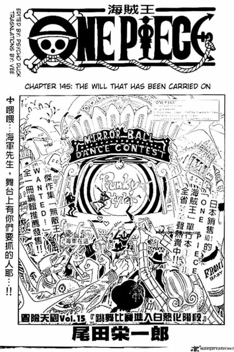 One Piece, Chapter 145 - The Will That Has Been Carried On image 01