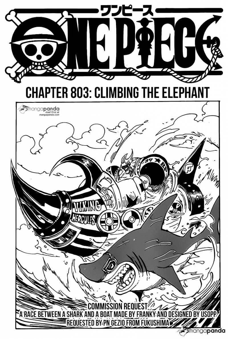 One Piece, Chapter 803 - Climbing the Elephant image 01
