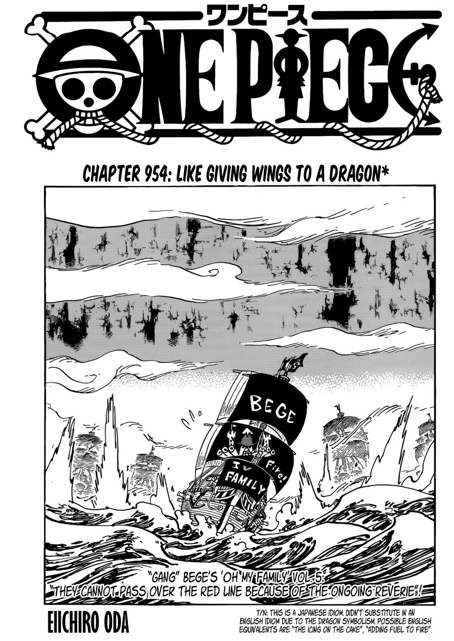 One Piece, Chapter 954 - Like Giving Wings to a Dragon image 01