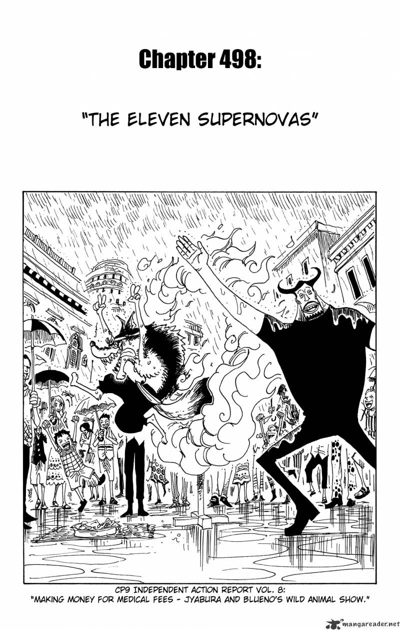 One Piece, Chapter 498 - The Eleven Supernovas image 01