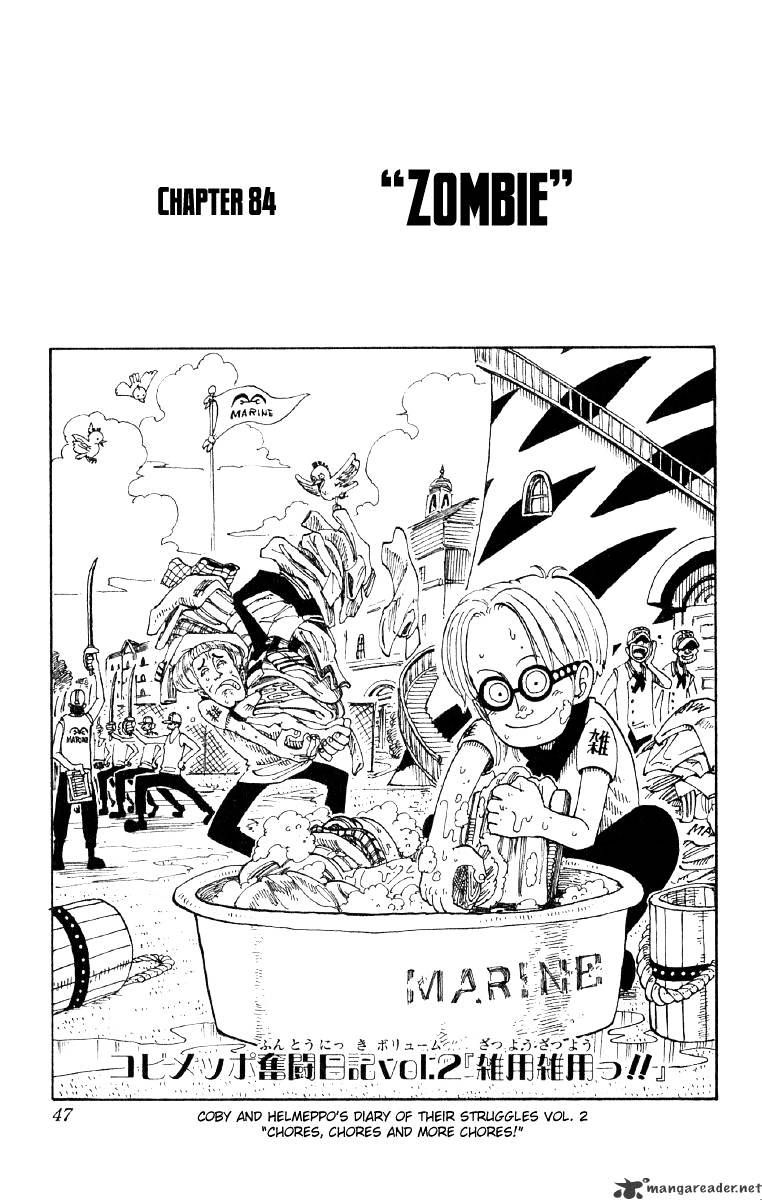 One Piece, Chapter 84 - Zombie image 01