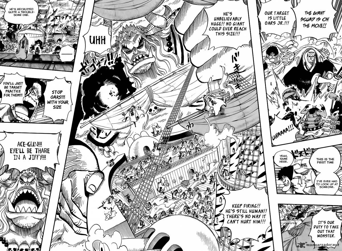 One Piece, Chapter 555 - Oars and his hat image 02