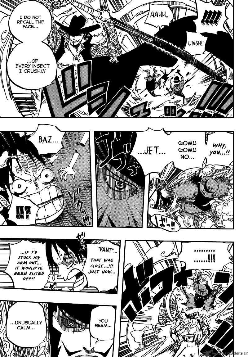 One Piece, Chapter 561 - Luffy vs Mihawk image 06