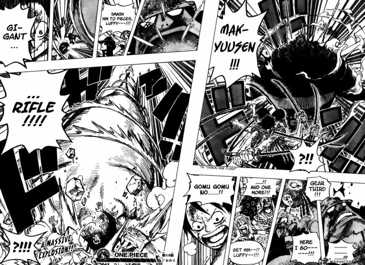 One Piece, Chapter 510 - Straw Hat Pirates vs Combat Weapon image 19