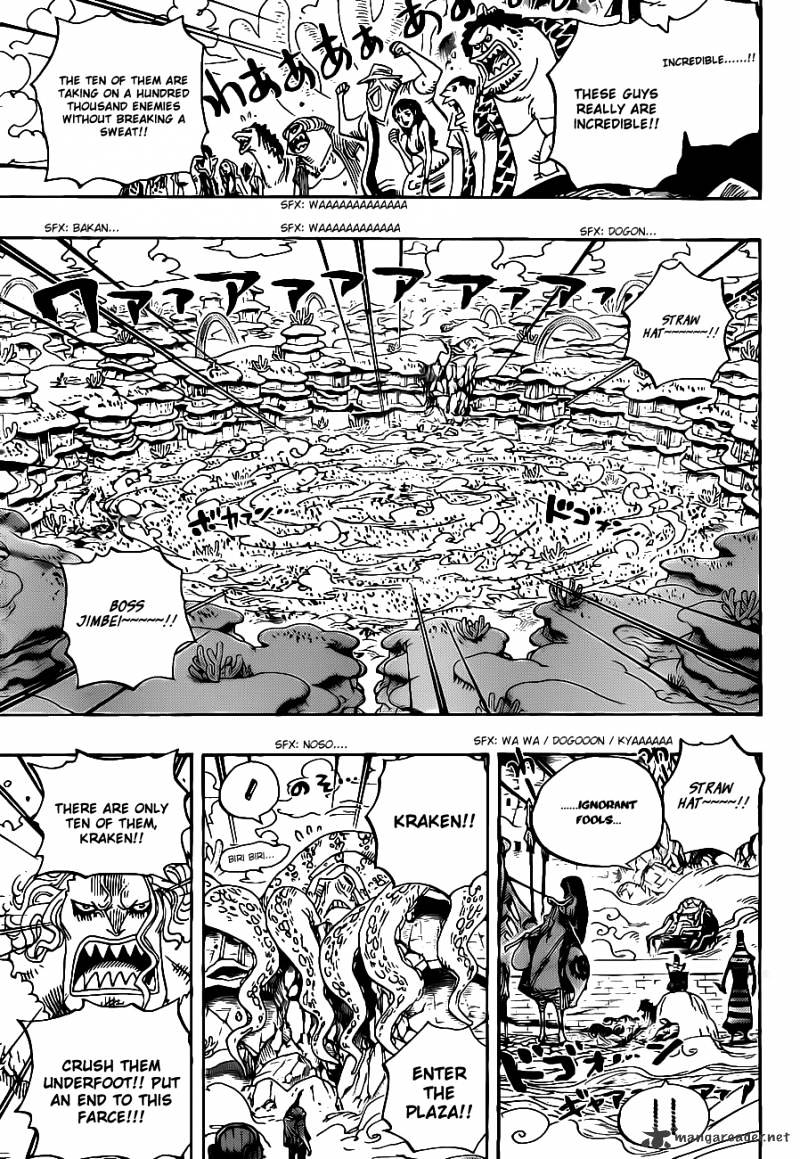 One Piece, Chapter 635 - So Grotesque I Could Fly image 16
