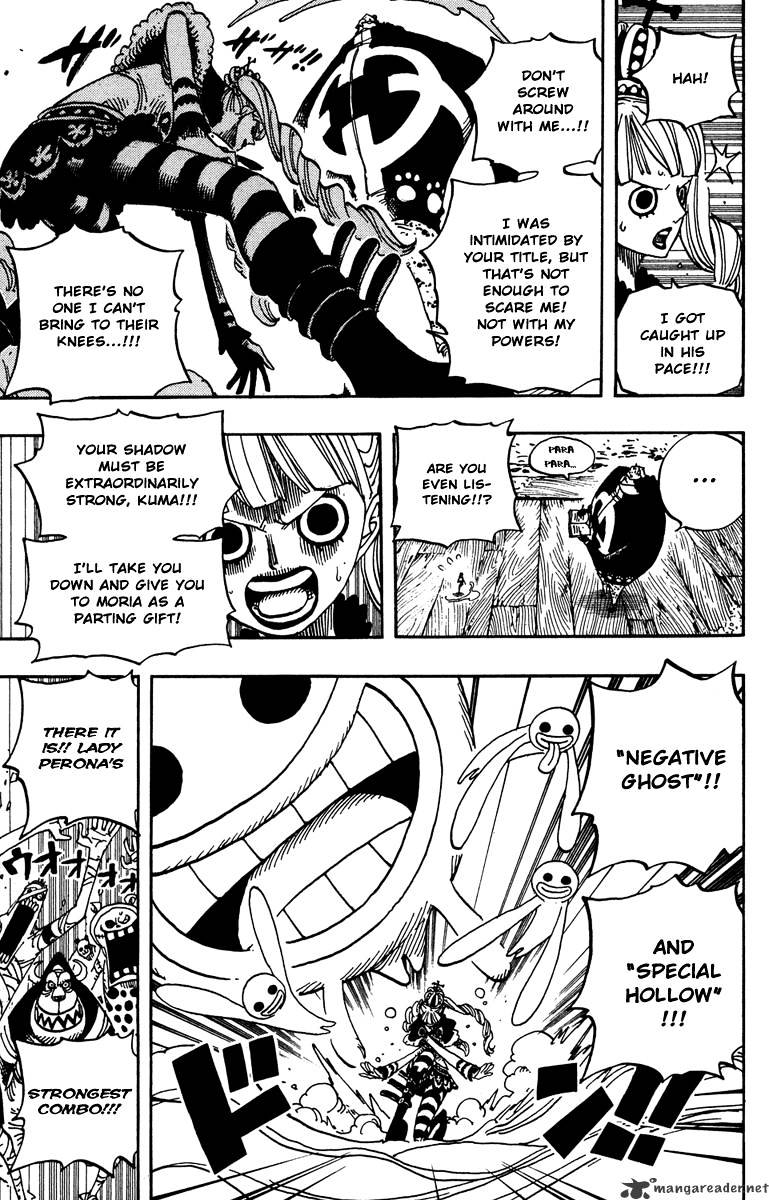 One Piece, Chapter 473 - Royal Shichibukai Bartholemew Kuma Appears image 14