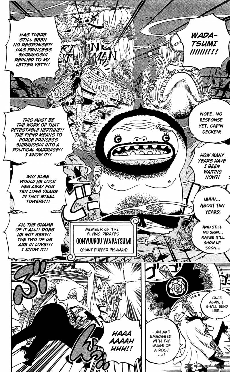 One Piece, Chapter 613 - The Mermaid Princess in Koukaku Tower image 02