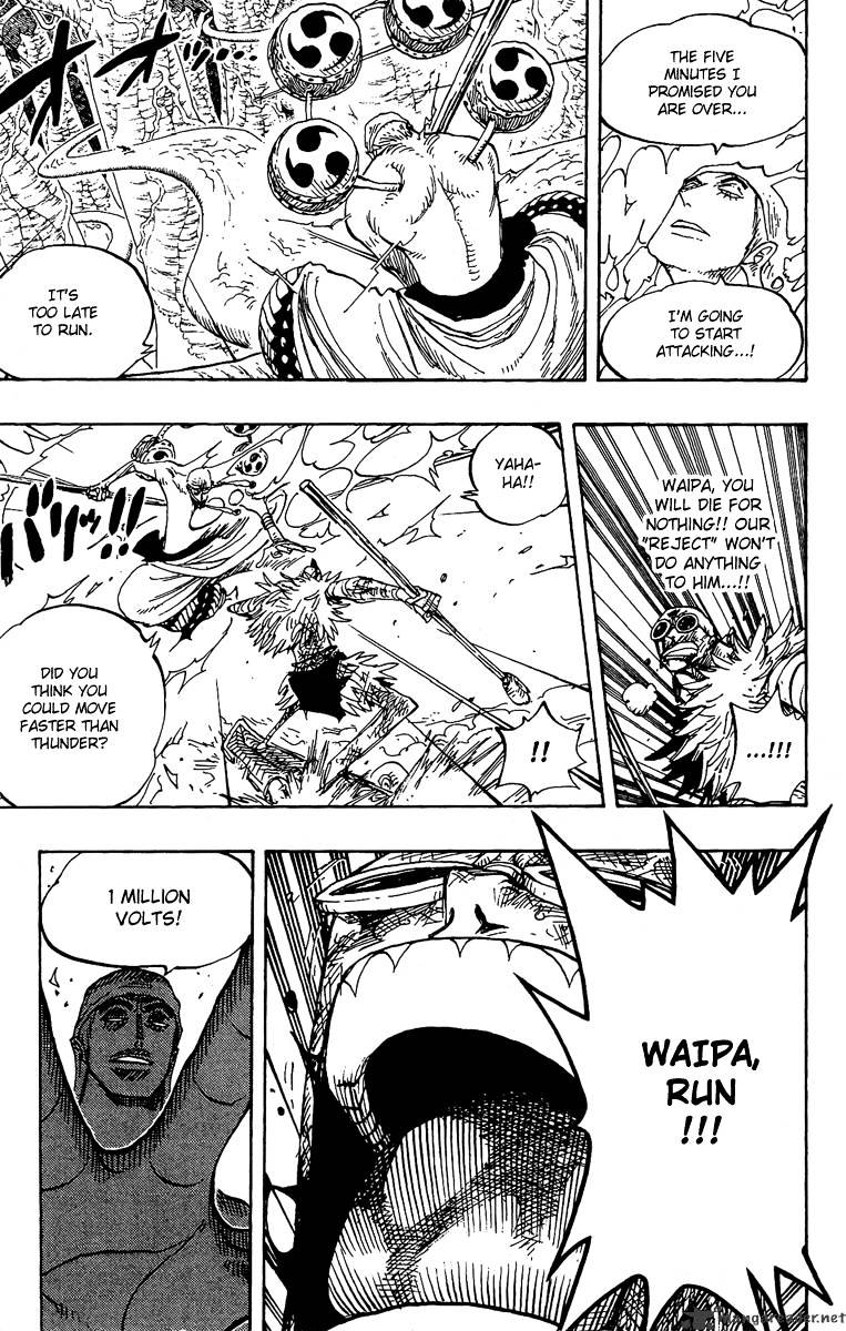 One Piece, Chapter 264 - Warrior Kamakiri V.s. God Enerli image 15