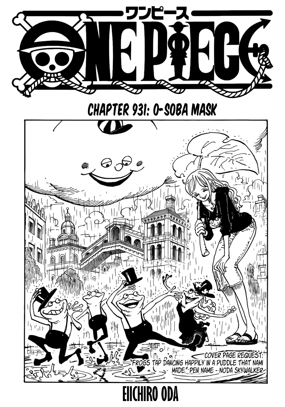 One Piece, Chapter 931 - O-Soba Mask image 01