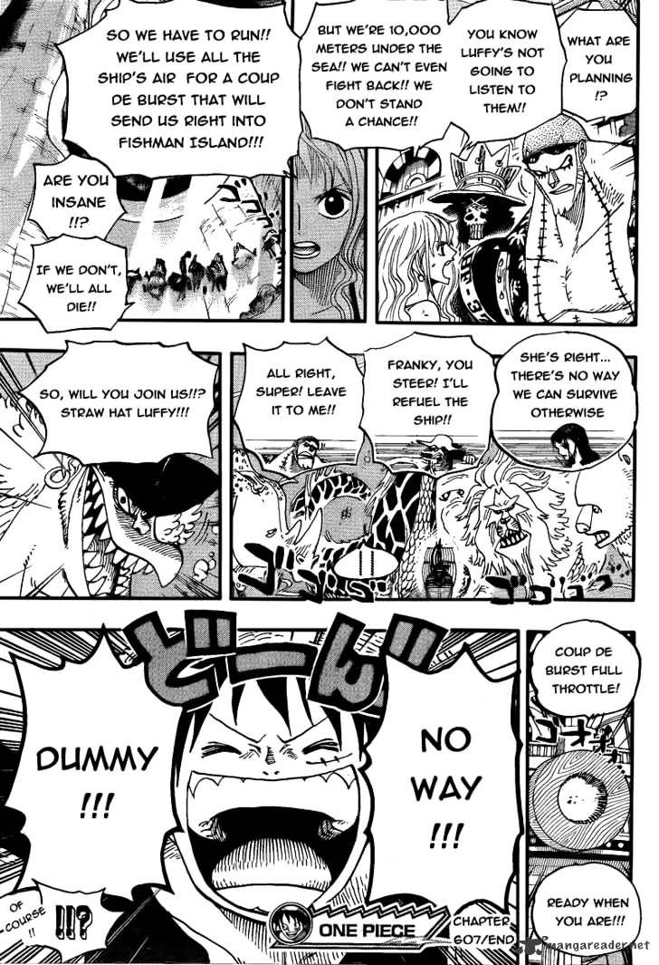 One Piece, Chapter 607 - 10,000 Meters Under the Sea image 13