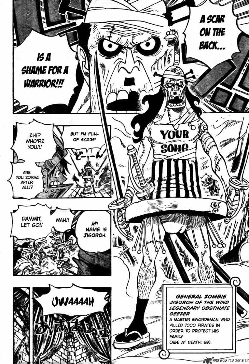 One Piece, Chapter 452 - Jigorou Of The Wind image 14