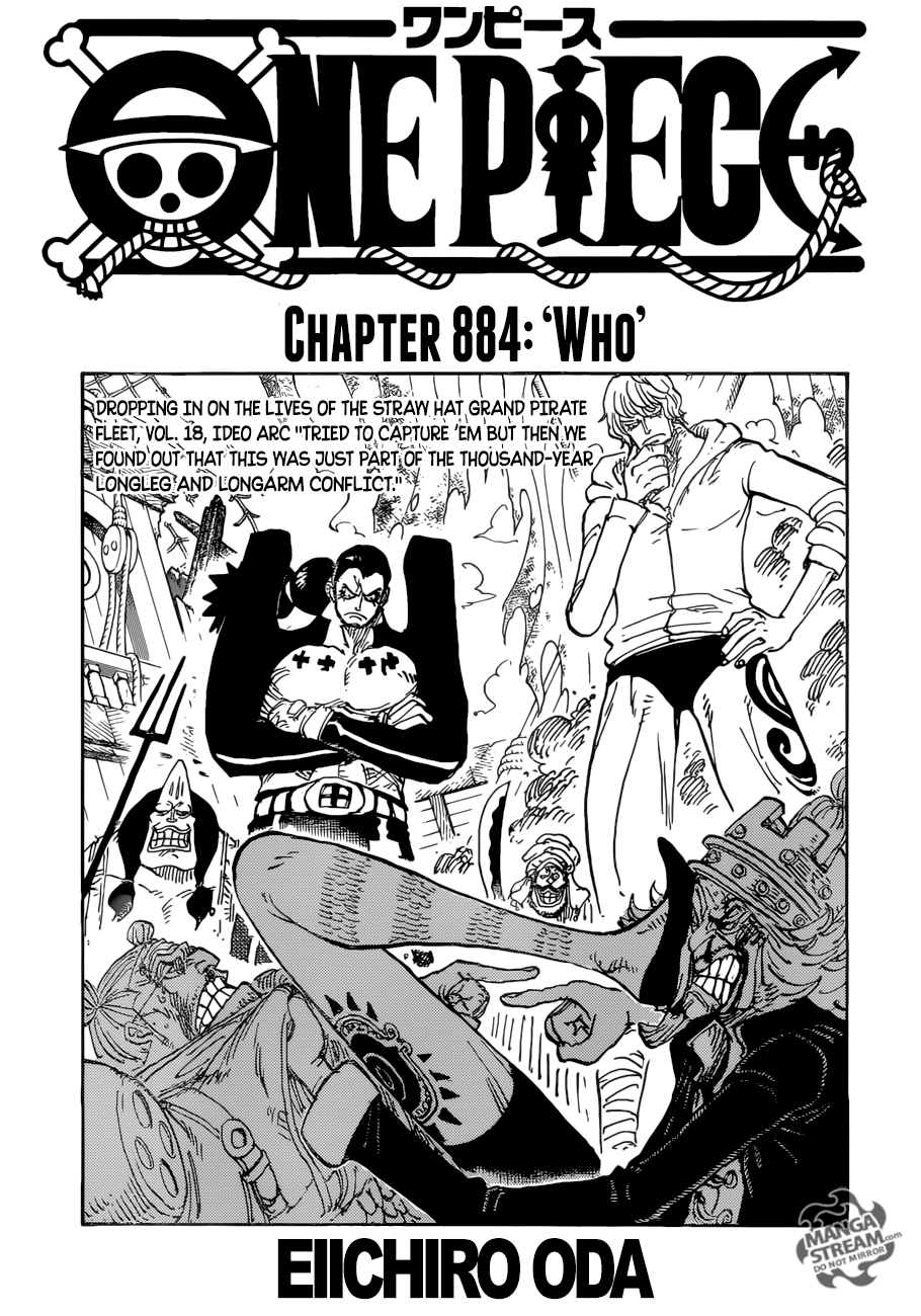 One Piece, Chapter 884 - Who image 01